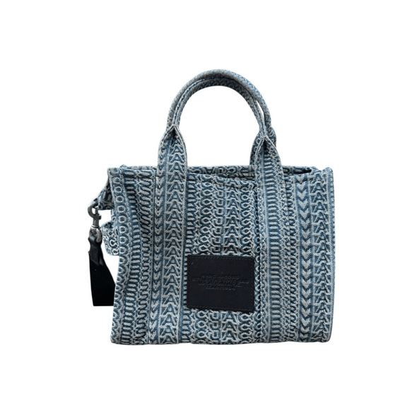 Marc Jacobs Women’s The Tote Bag Denim Blue Crossbody - Picture 2 of 11